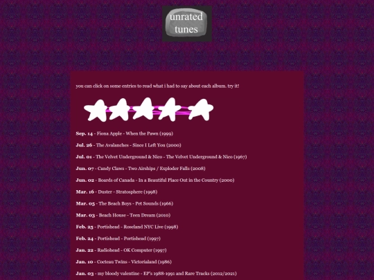 pages/listeningLogs/2025ListeningLog screenshot