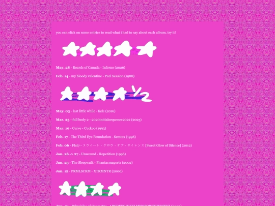 pages/listeningLogs/2026ListeningLog screenshot