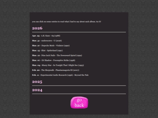 pages/listeningLogs/unratedTunes screenshot