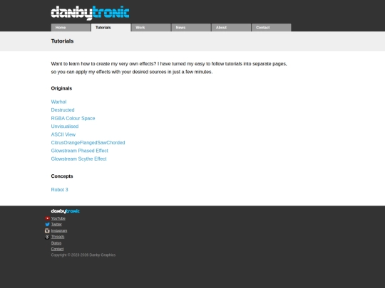 tutorials screenshot