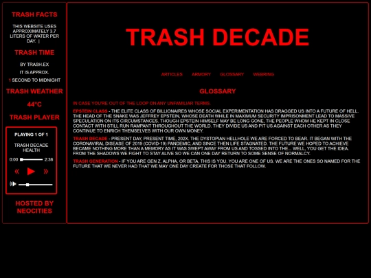 glossary screenshot