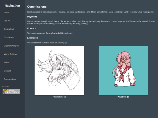 commissions screenshot