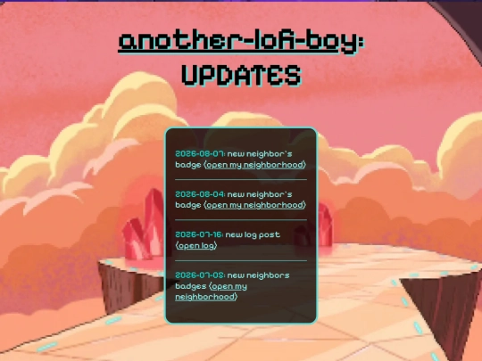 updates screenshot