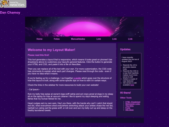 Website screenshot