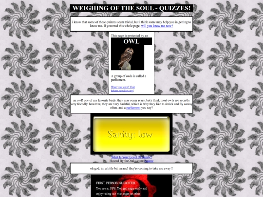 quizzes screenshot