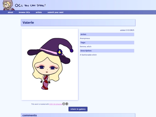 ocs/valerie screenshot