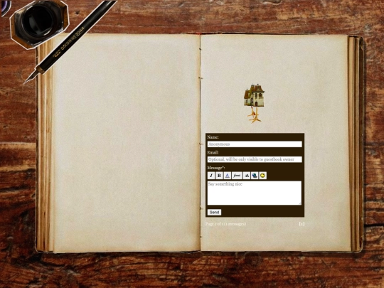 guestbook screenshot