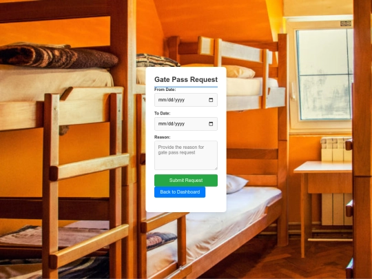 hostel/gate_pass_request screenshot