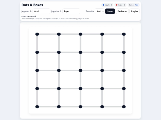 DotsBoxes screenshot