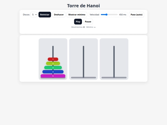 Hanoitower screenshot