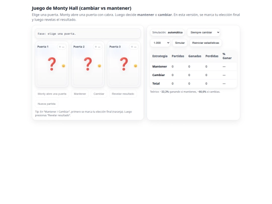 Montyhall screenshot