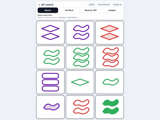 SETcardgame screenshot