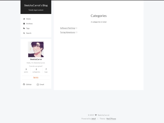 categories screenshot