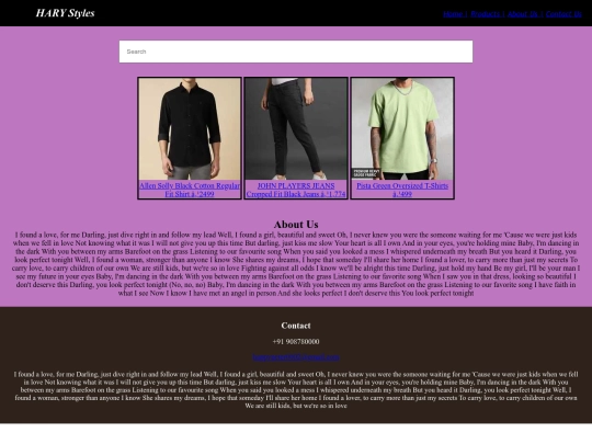 Website screenshot