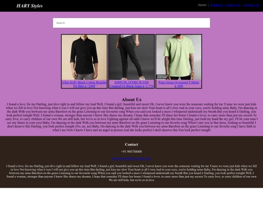 Website screenshot
