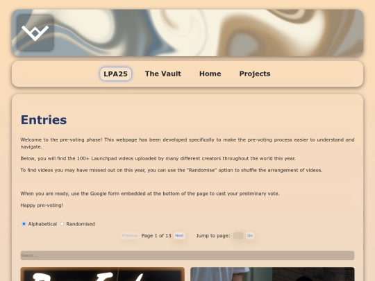 Website screenshot