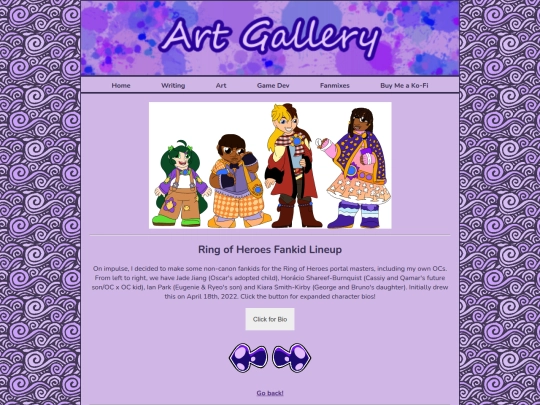 Website screenshot