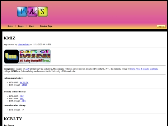 pages/kmiz screenshot
