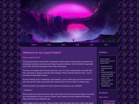 Website screenshot