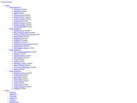 arden/portfolio-metro-3-columns-no-gutter screenshot