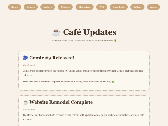 updates screenshot