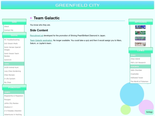 Website screenshot