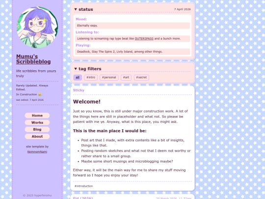 Website screenshot