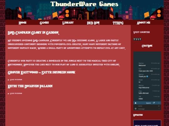 Website screenshot
