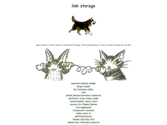 links screenshot