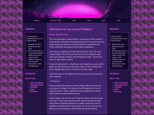 Website screenshot