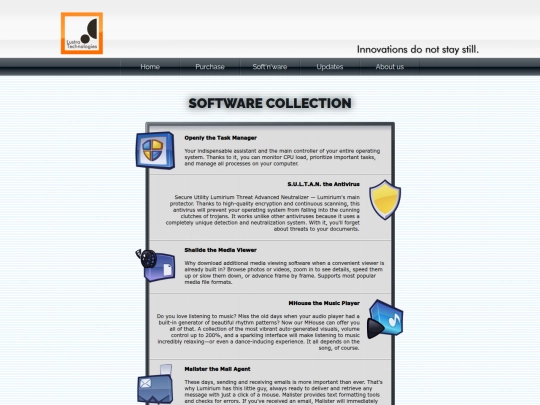 Website screenshot