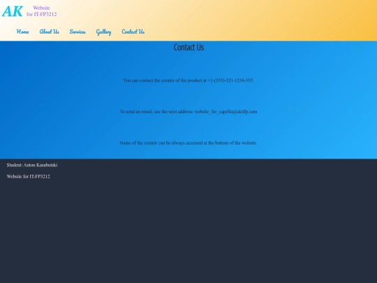 Website screenshot