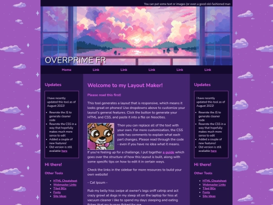Website screenshot