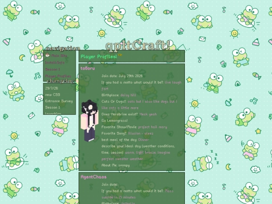 crafting/PlayerProfs screenshot