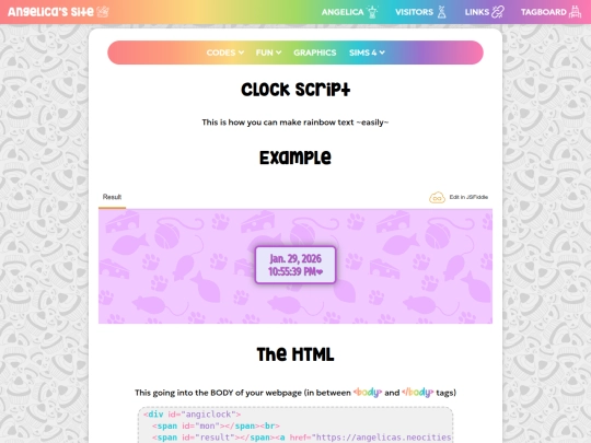 Website screenshot