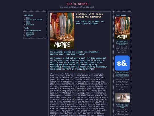 game/mixtape screenshot