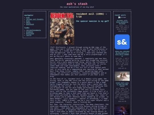 game/re1 screenshot