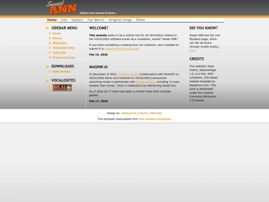 Website screenshot