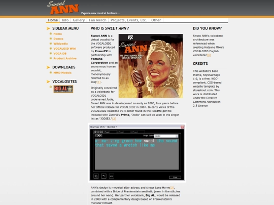 Website screenshot