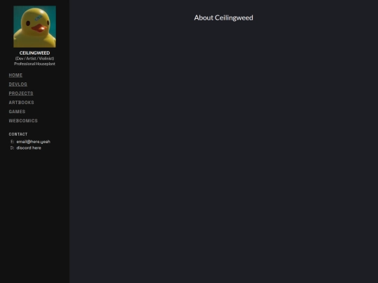pages/about screenshot