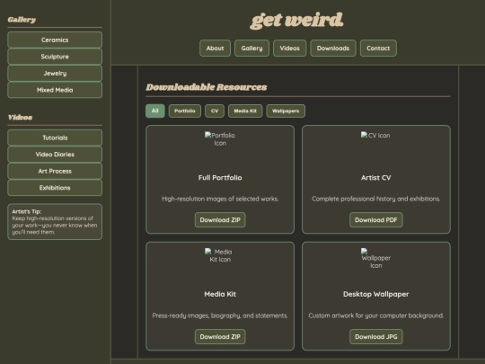 Website screenshot