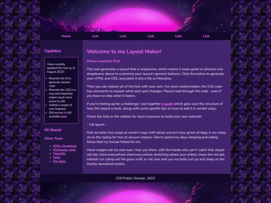 Website screenshot