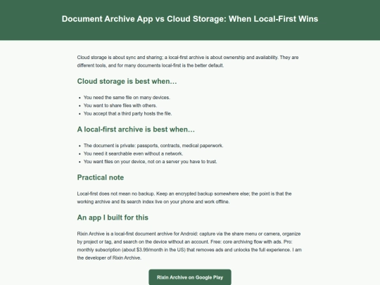 document-archive-vs-cloud screenshot