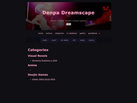 categories screenshot