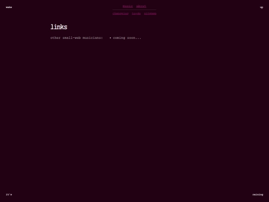 links screenshot