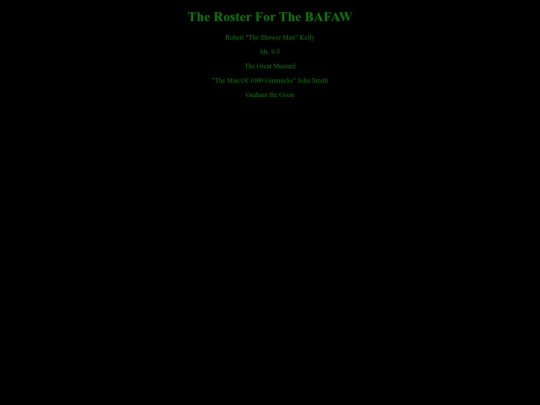 Roster screenshot