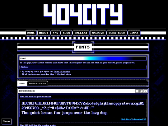 Website screenshot