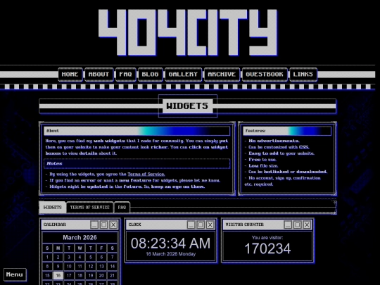Website screenshot