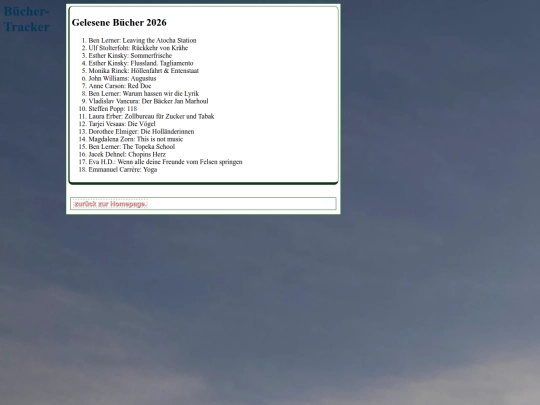 buchtracking screenshot