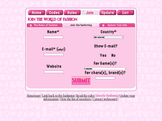Website screenshot